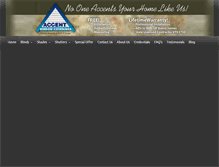 Tablet Screenshot of accentwindowcoverings.com